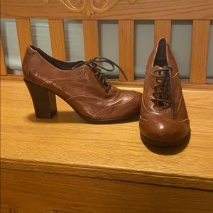 Brown Leather Booties